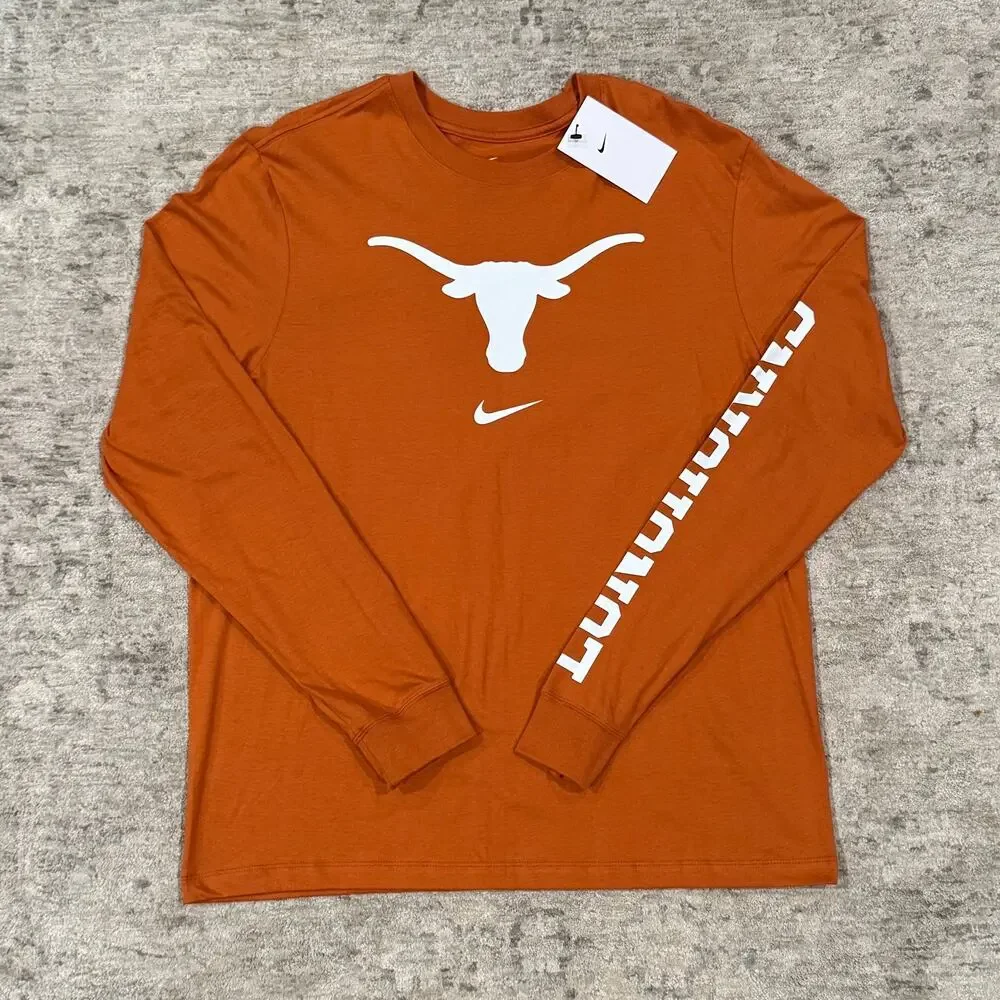 New Nike Texas Longhorns Long Sleeve Size L